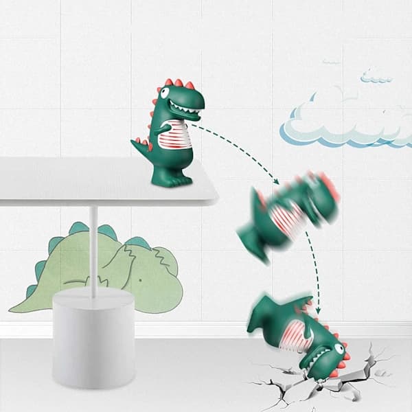 HA~Sparbössa, Dinosaurie Sparbössa, Sparbössor För Barn, Tecknad Grön Dinosaurie Barns Sparbössa, Fallsäker