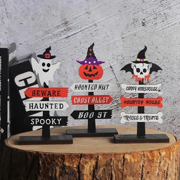 3 st Halloween Spöke Pumpa Dekoration