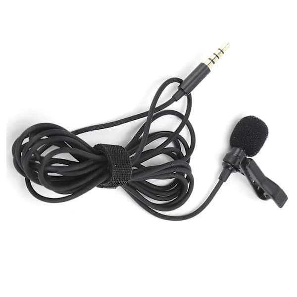 Kablet Lavalier Mikrofon Clip-on Slagmikrofon Mini Bærbar Støyreduserende for Sending