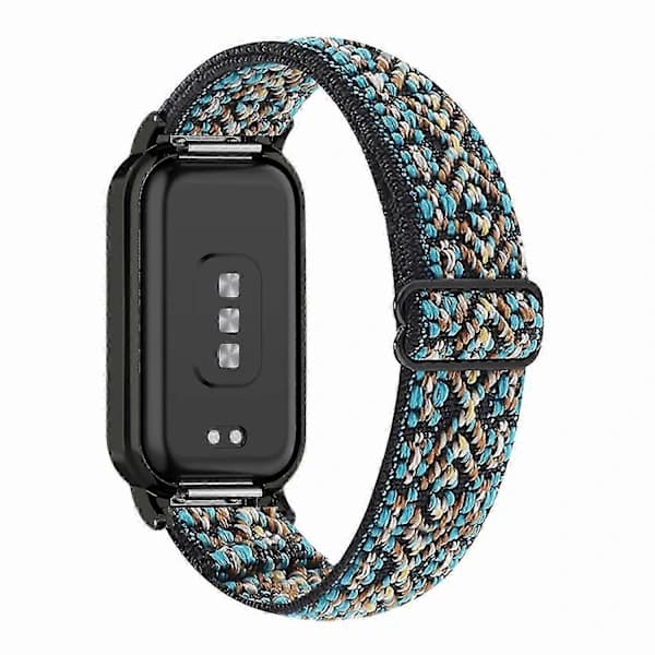 HA~Justerbart elastisk nylon urrem til Redmi Band 2, åndbart armbånd til smartur, brun