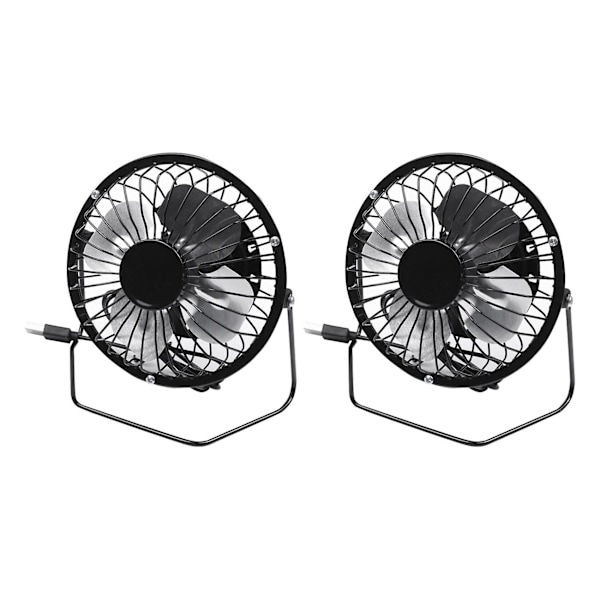 2x 2,5w 5v solcelledrevet jernvifte for hjemmekontor utendørs reiser fiske 4 tommers kjølevifte