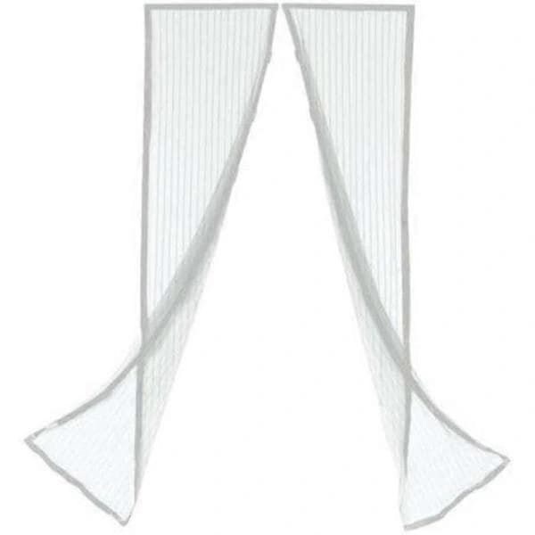 HA~Insektsnätsdörr insektskydd vit magnet myggnät Vit 80*205cm
