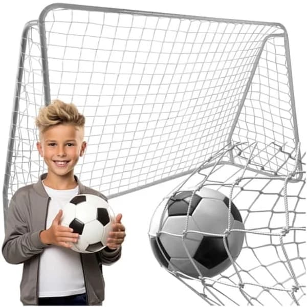 Fodboldmålsnet i metal - 213x150cm