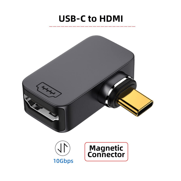 Magnetisk vinklad Type-C USB-C till HDMI