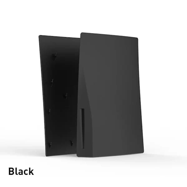 Ersättningsfrontpanel til PS5-konsol fra Data Frog, Skinpanel til Playstation 5, Skaltilbehør, Sort Black Bundle 1