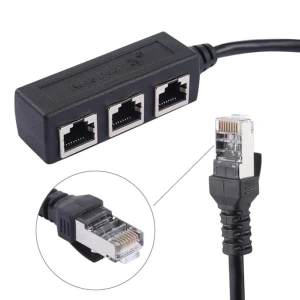 TS-Grenkontakt / splitter RJ45 til Ethernet