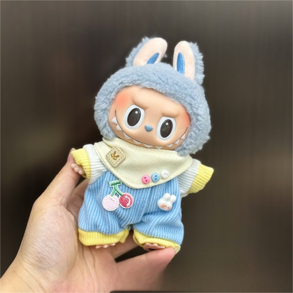 [HH] Endast Kläder 24 Designer 17cm LaBubu Plyschdocka Kläder Anime Söt PVC Figur Docka Overall Kjol Klä upp Kläder 1a 2a 17cm 10
