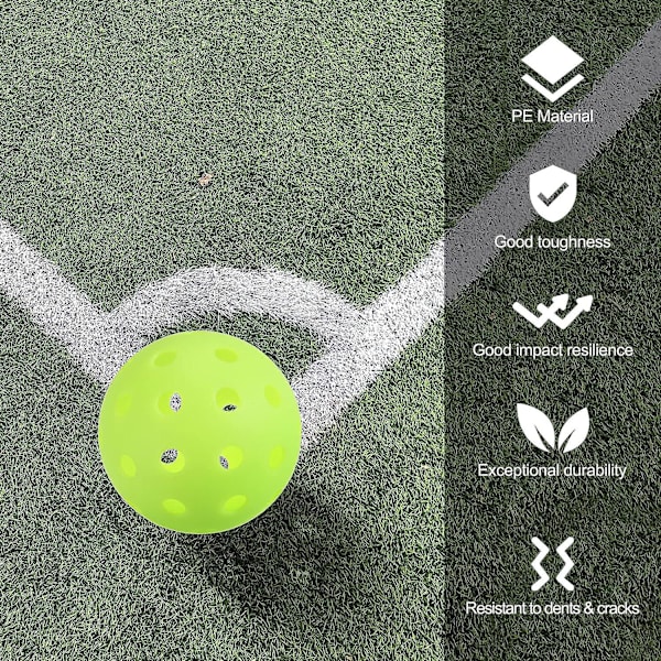 Pickleballbollar för utomhusbruk 40 hål Pickleball USA Pickleball Approved (USAPA) Pickleballbollar för inomhus- och utomhussporter