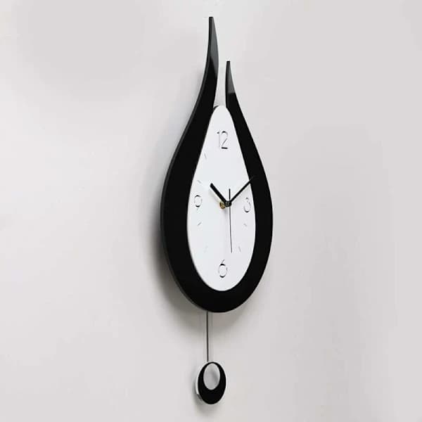 Tysta Väggklockor Vattendroppar Svingande Väggklocka Modern Design Nordisk Stil Vardagsrum Väggklockor Mode Kreativ Sovrum Väggklocka