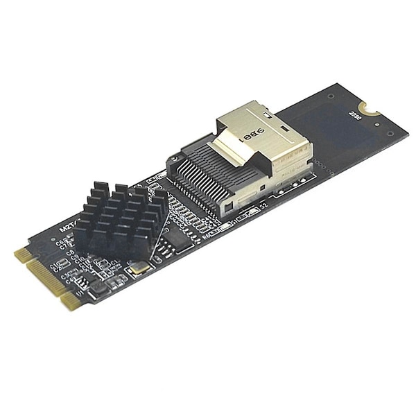 M.2 NVMe till SFF-8087 SATA3.0 expansionskort Mini-SAS/SATA hårddiskadapterkort 36PIN