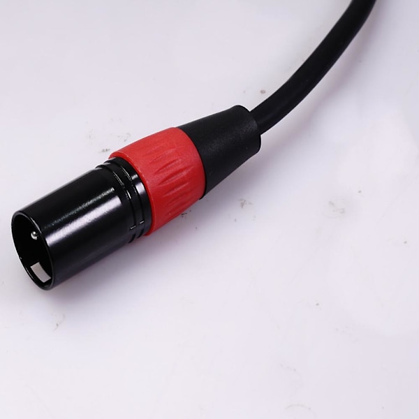 Hifi 3,5 mm til 2 XLR hannkabel Høy kvalitet Sølvbelagt Stereo 3,5 Aux til XLR kabel, 3,5 Aux til 2