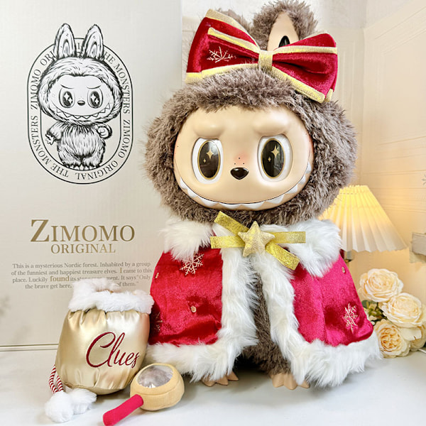 [HH] Zimomo 58cm Kläder Labubu Docka Kläder Popmart Zimomo Labubu Stor Storlek Designer Kläder Endast 58cm Queen's Cloak clothes only