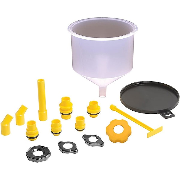 15 st/set Bilkylare Kylvätskepåfyllningstratt Kit Spill Proof Kylsystem Verktyg Påfyllningstratt Sp