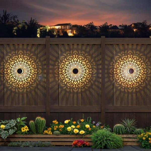 1/2/4-pak Solcellebelysning LED Havebelysning Udendørs Væglamper Dekor til Hegn & Terrasse