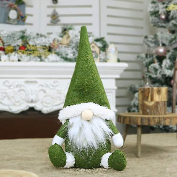 Julepynt Plys Gnome Dukke til Julepynt Vinter Bordsdekoration Hjem Ferie Dekoration Gaver (3stk)