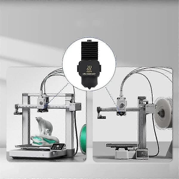 För A1 Hotend Kit Ersättningsmunstycke A1 Hotend A1 Mini Munstycke Hot End Montering Härdat Tryck 0.8mm