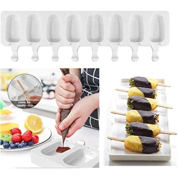 /HA/ Silikon Popsicle-formar - Set med glassformar