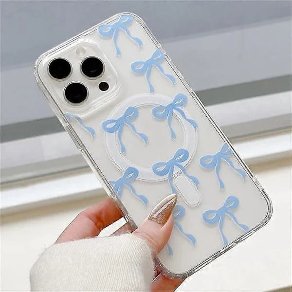 Deksler for iPhone 16 Pro Kompatibelt med MagSafe Rosettemønster PC + TPU Telefon Bakside