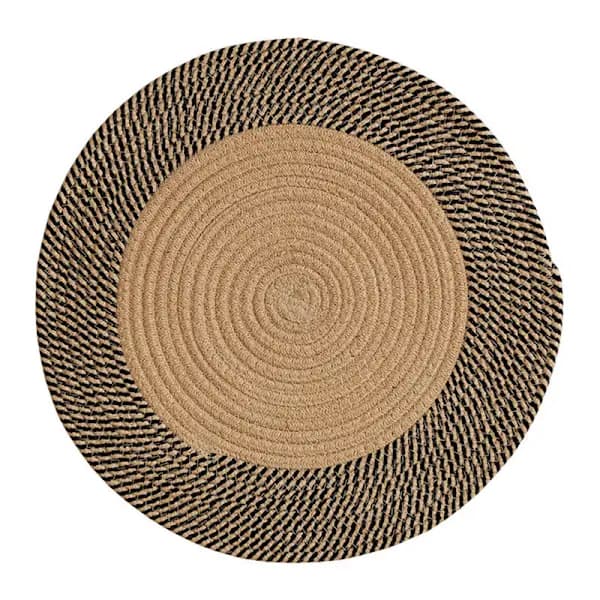 Jutematter rund, naturfiber av jute 100cm