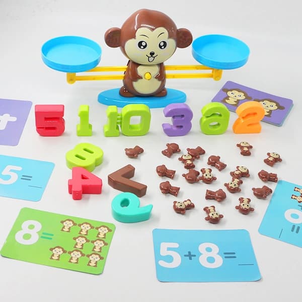 Monkey Balance Cool Math-spil til piger og drenge | Sjov uddannelse