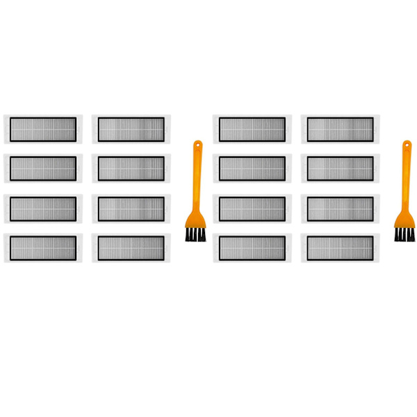 16x Vaskbare Hepa-filterdeler for S5 S50 S51 S55 S5max S6 E25 E35 Max S6 Pure S6