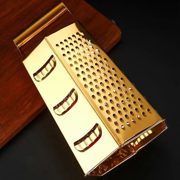 HA-Gull Rivejern med 6 Sider, Multifunksjonell Kutter i Rustfritt Stål for Kjøkkenet