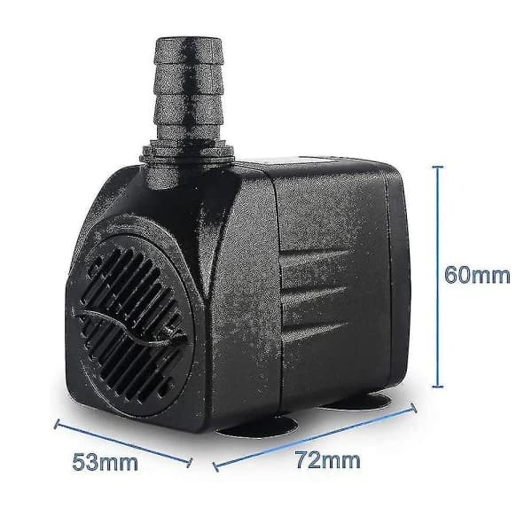 Sänkbar pump, ultratyst vattenpump med fontänpump