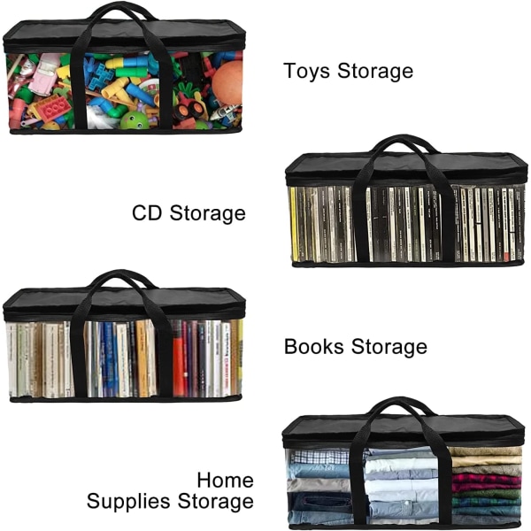 DVD- case, svart cd-hållare, stapelbara organizer