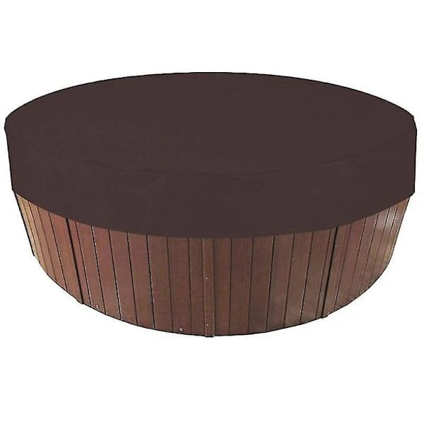 Utomhus Runt Spabadslock Vattentätt Spabadslock Dammskydd Grå 210*30CM