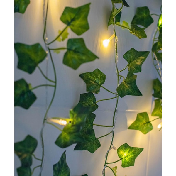 Gröna bladgirlang ljusslingor - Vine Fairy Light