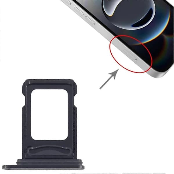 Til iPhone 16e SIM + SIM-kortbakke