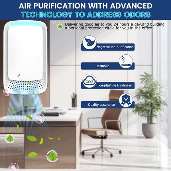 Air Purifier - Portable Air Purifier with Ion Function - White