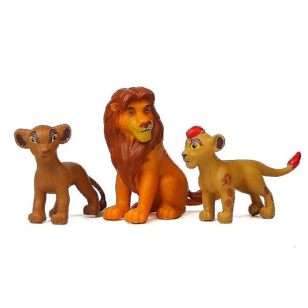 HA-12 st Lejonkungen Lion Guard Actionfigur Set Simba Kion Timon Pumbaa Dockor Samling Modell Leksaker Barn Present