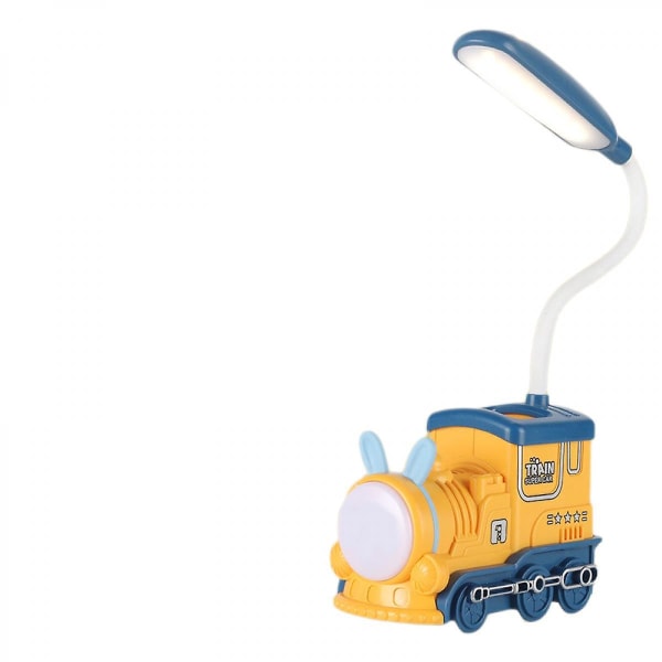 Lasten söpö pöytälamppu Vintage-juna ladattava Led-hansikaula