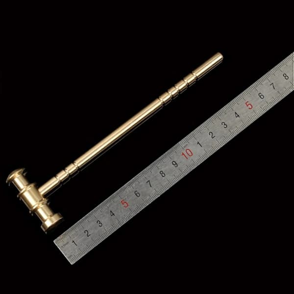 Højkvalitets Messing L150mm Solid Hammer DIY til Manuel Hammerur Reparation Hammer Læderhammer Hånd