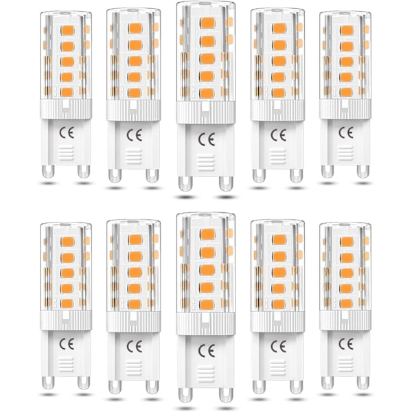 HH-10 st G9 LED-lampa Dimbar 3W Varmvit 3000K G9 LED-lampor Halogen motsvarande 50W AC110/220V [Energiklass F]
