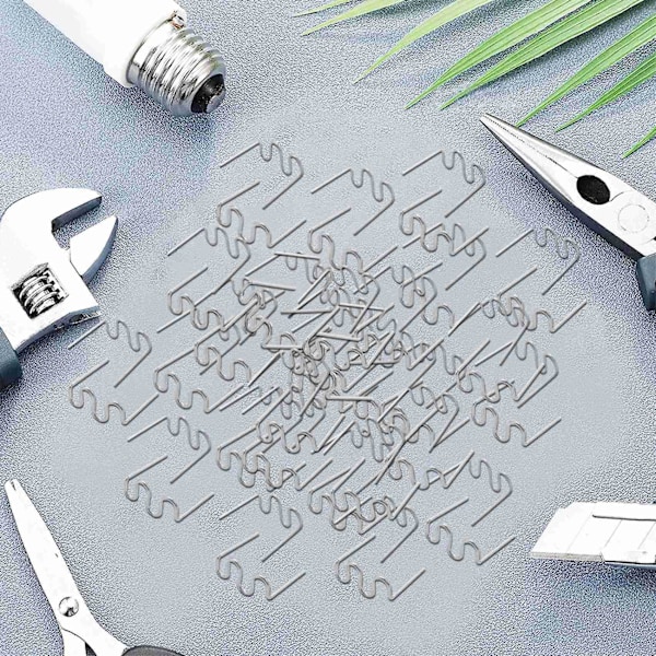 1000 kpl niittejä kuumalle niittauslaitteelle muovikorjaukseen aaltomaiset niitit puskurin korikorjauksiin 0,8 0,6 mm S-aalto