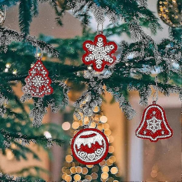 HA-10 stk Diamantmaleri Julepynt, julepynt | Juletrepynt | Jul | JuledekorasjonJ