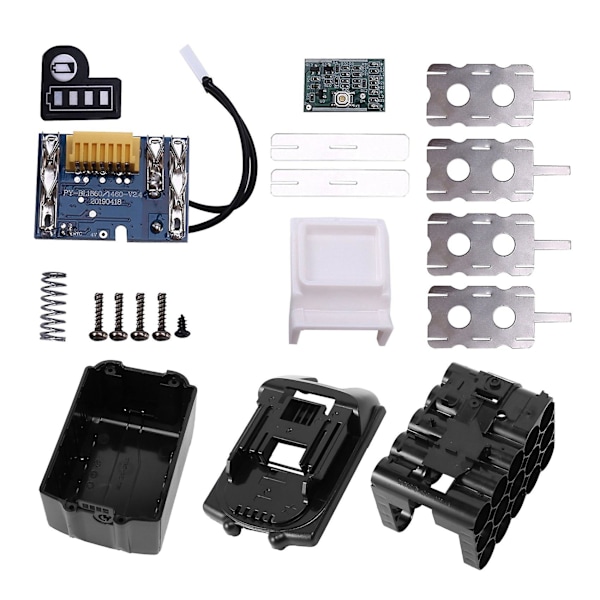 Bl1890 Li-ion Batteri Etui Pcb Ladebeskyttelse Kretskort Skall Boks Bl1860 For 18v