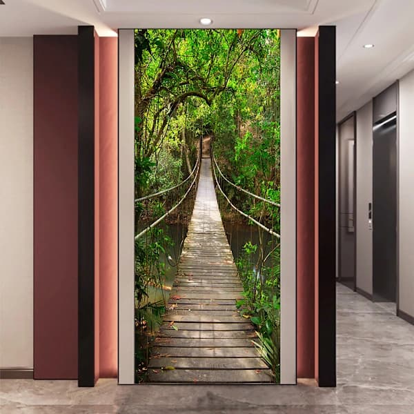 (38,5*200cm*2stk) 3D-effekt plakat dørklistremerke 35