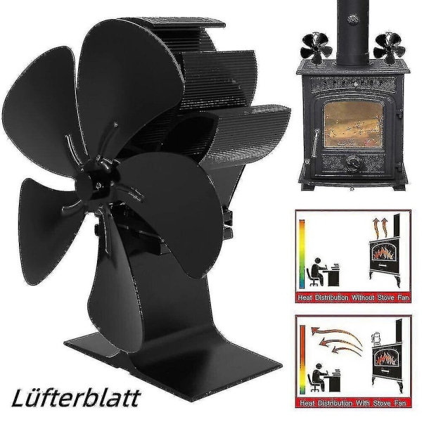 Hot Air Fan Fireplace Fan Blade For Fan Burning Wooden Box