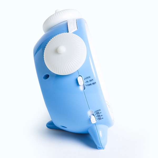 Høj dobbelt alarmur med sengevibrator - Dæmper, vibrerende vækkeur til tunge sovende eller hørehæmmede, nem at indstille