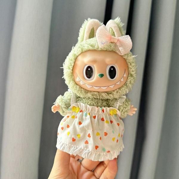 [HH] Kawaii Kläder Outfit Tillbehör för Kpop Labubu Idol Dockor Overall Set Kläder 44