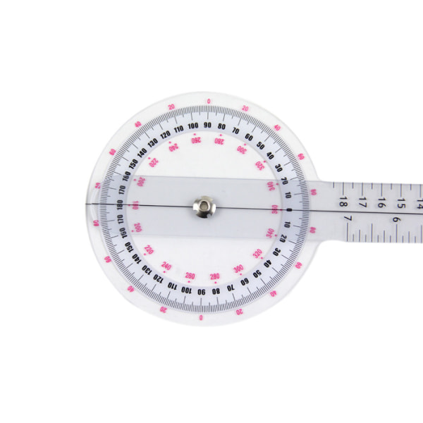 Goniometer 30 cm, 360 grader (plast)