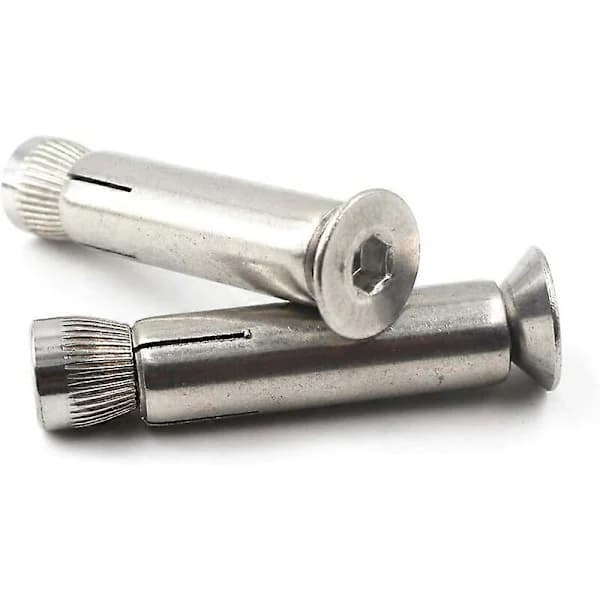 5-pack M8 x 70mm Hex Expansionsbultar 304 Rostfritt Stål