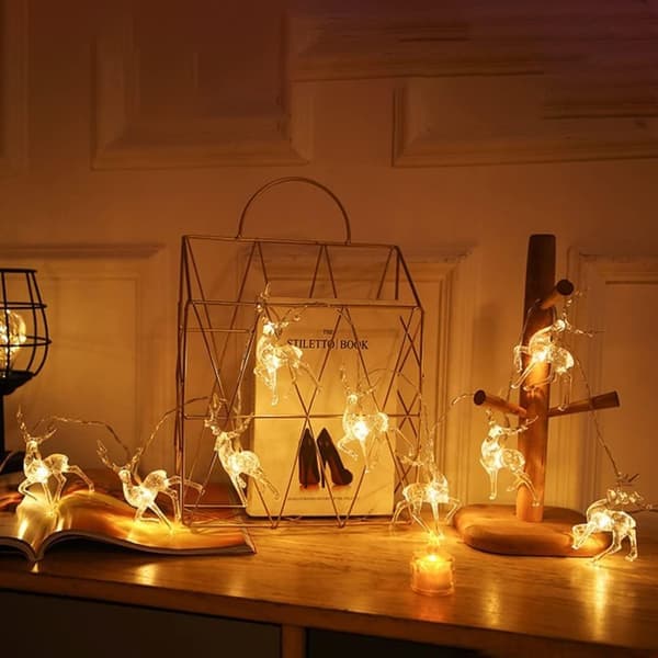 LED Julrenljus - Batteri/USB-driven Ljusslinga Heminredning