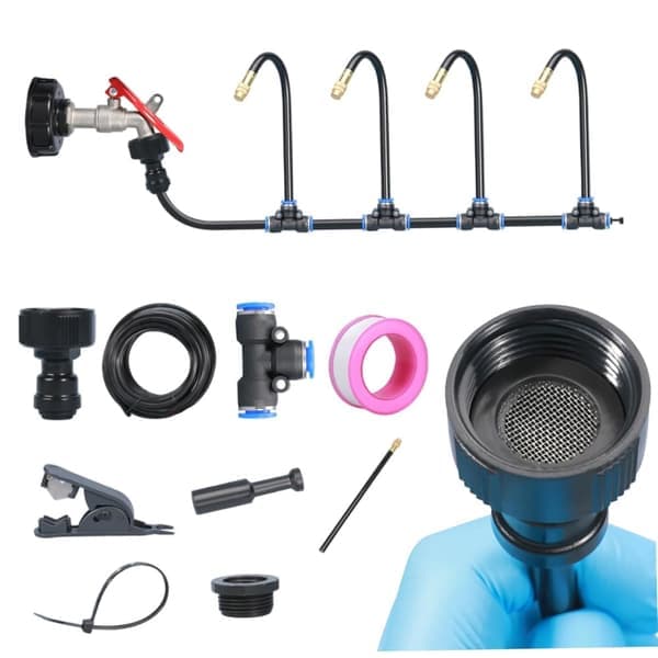 Automatic Watering Can with 360° Sprinkler - 5m Irrigation System - Adjustable Water Distribution