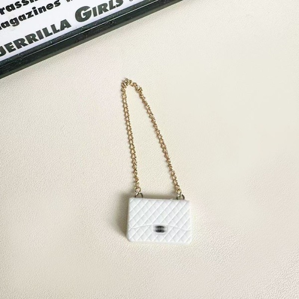 [HH] Første og Anden Generations Labubu Tøjtilbehør Sæt Sort til Stil Siddende Festdukke Kjole Tegneserie Legetøjsdesign White small c bag