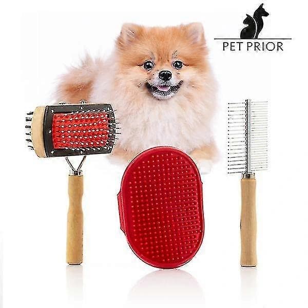 HA~Collection Pet Prior Sæt med Hundebørster (3 Dele)