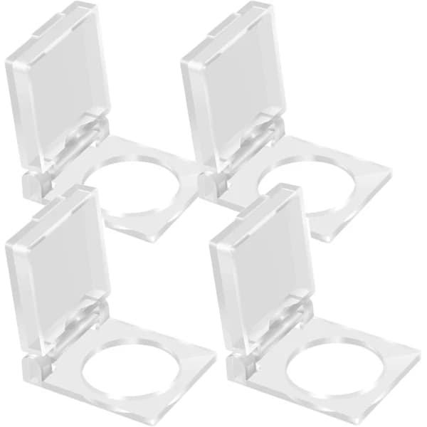 16mm 4 stk Plast Trykknapp Bryter Beskyttelse, Sikkerhetsknappbeskyttelse (Transparent)